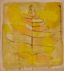 Fern 
Acrylic on canvas 
58 x 53 cm