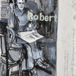 Robert 
Ink on paper 
32 x 24 cm