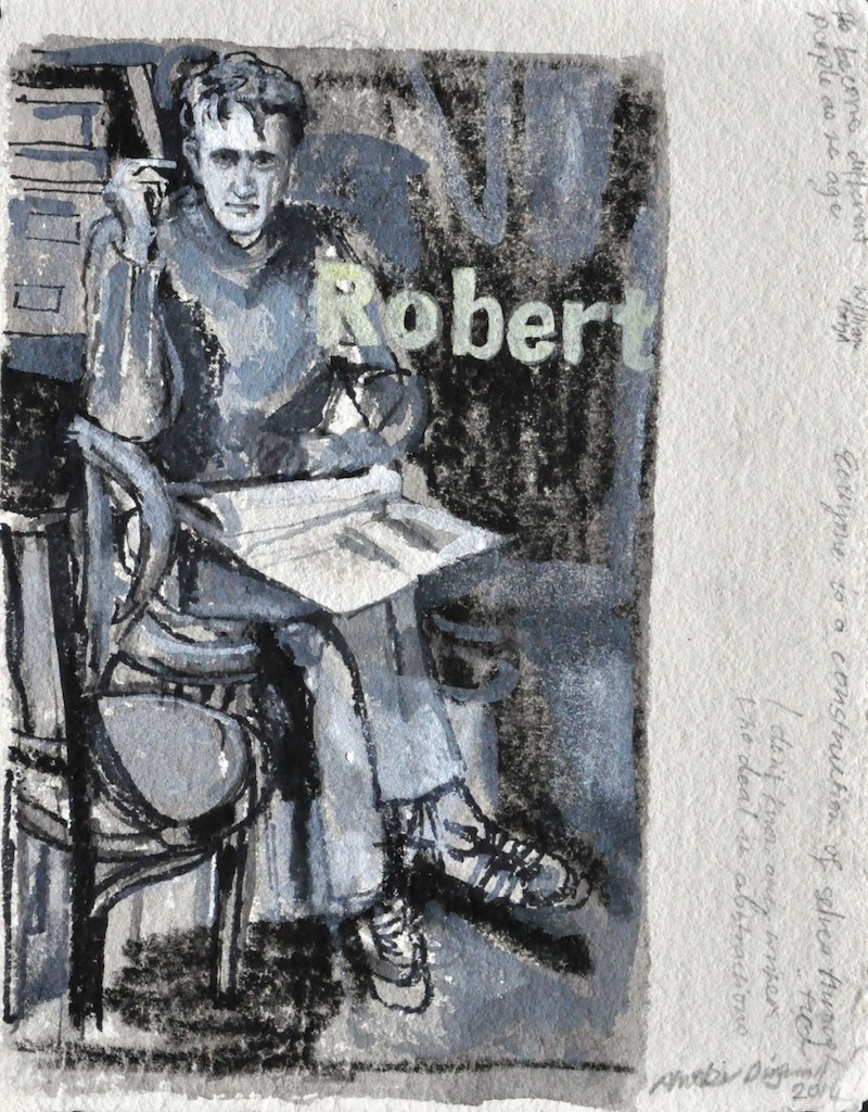 Robert 
Ink on paper 
32 x 24 cm
