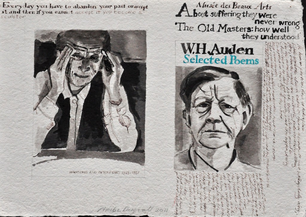 Bourgeois and Auden 
Ink on paper 
32 x 45 cm