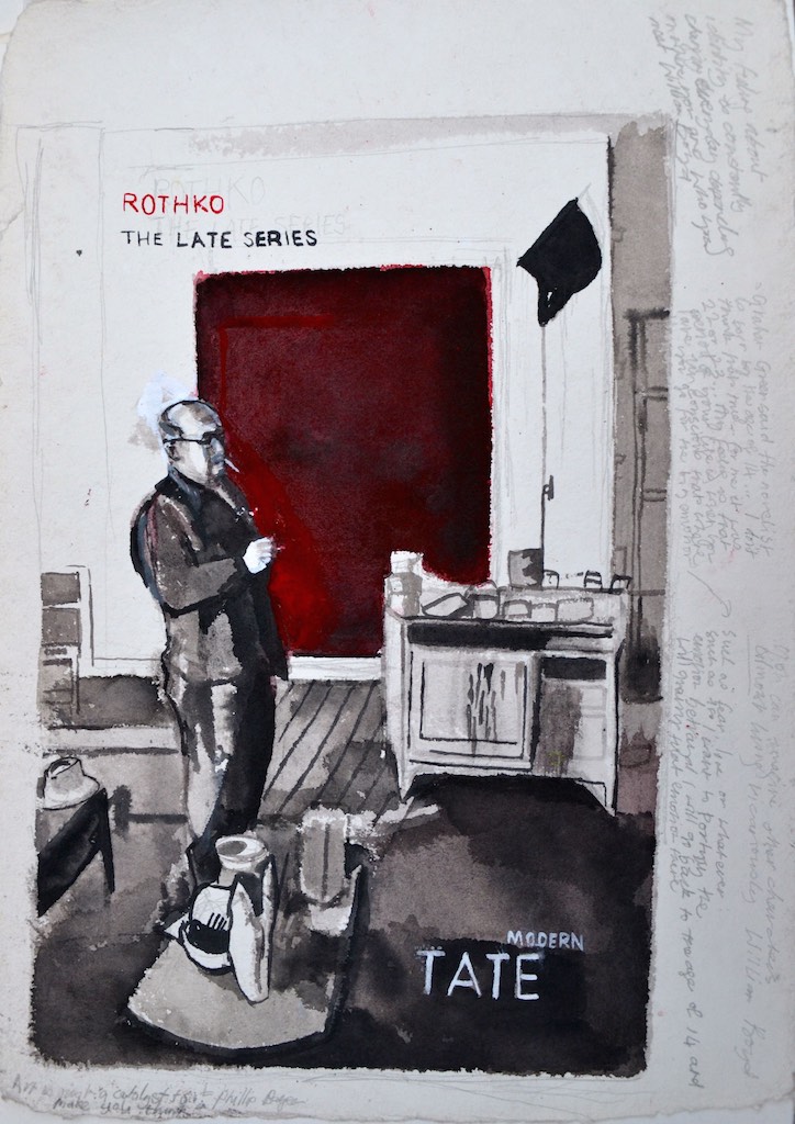 Rothko 
Ink on paper 
45 x 32 cm