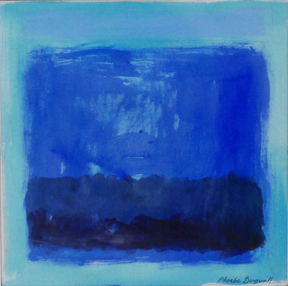 Phoebe Dingwall painting Blue dep