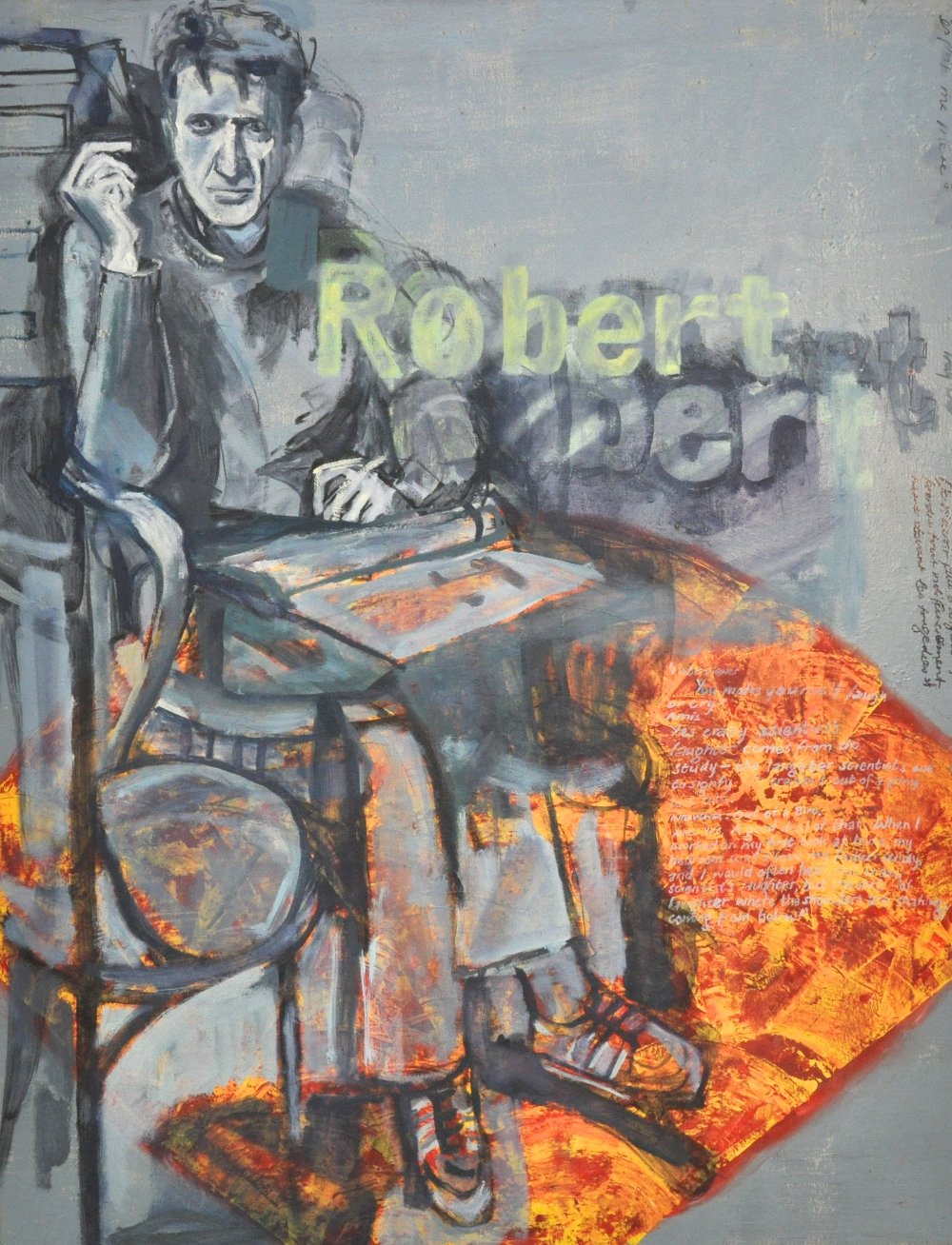 Phoebe Dingwall painting Robert de Niro senior