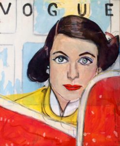 Red Vogue Oil on Canvas 73cm x 60cm