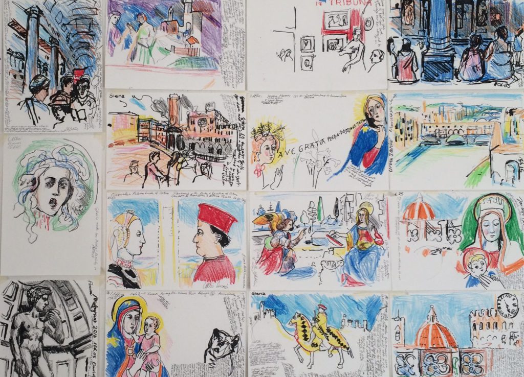 sketching at the Uffitzi