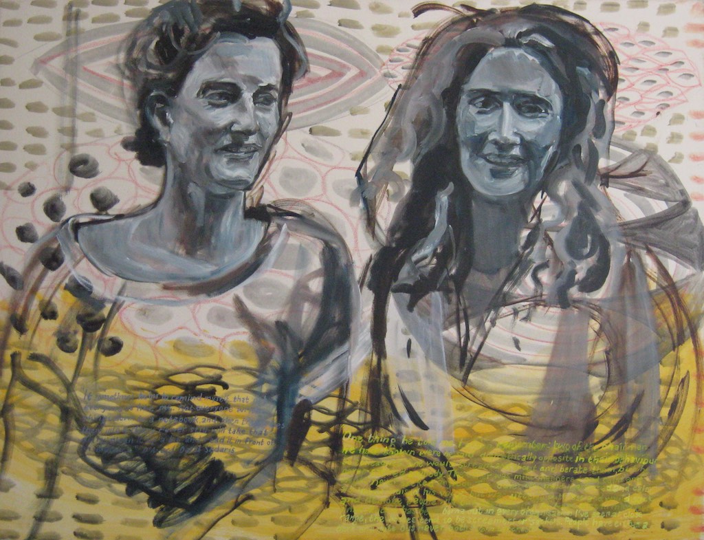 Em and I 
Oil on canvas 
89 x 116 cm